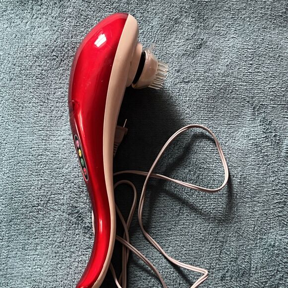 Osaki OS-106A Massage Wand Handheld 3 Speed Percussion Massager Red White Tested - Picture 1 of 12